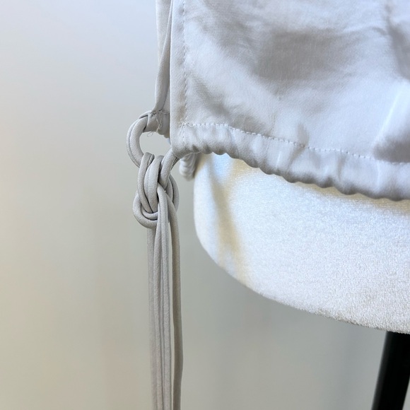 Isabel Marant Etoile Silver Grey Tank, Blouse with Tie Detail - size Large, 40 - Picture 4 of 9